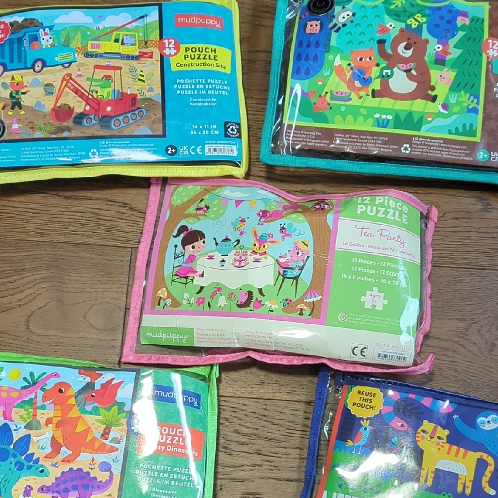 Lot Of 5 Kids Puzzles